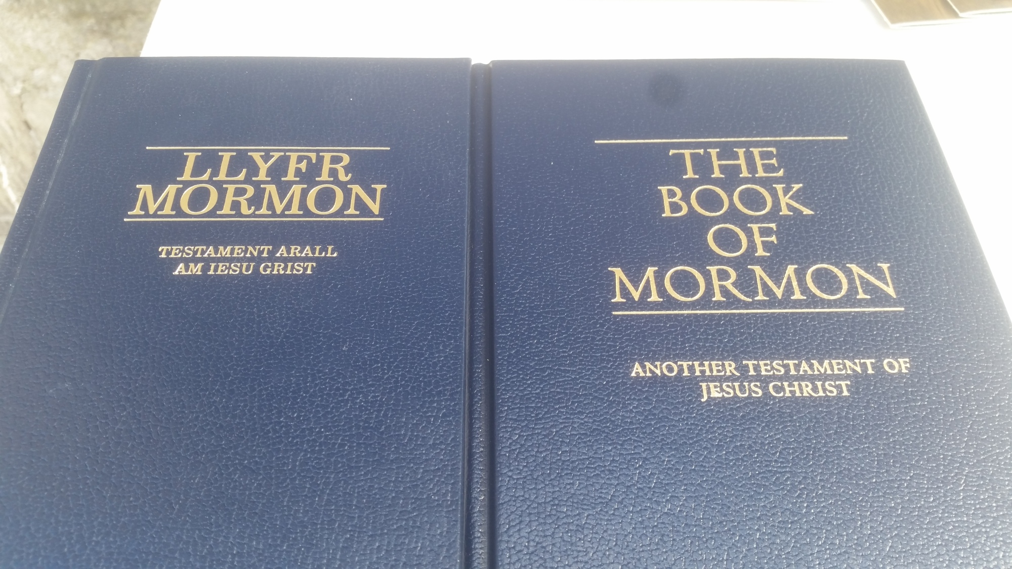 The Book of Mormon, printed in the Welsh and English language